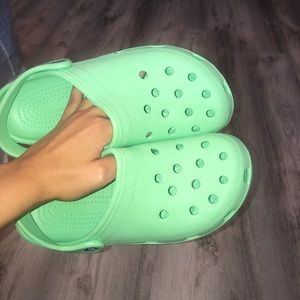 Mint Green Crocs